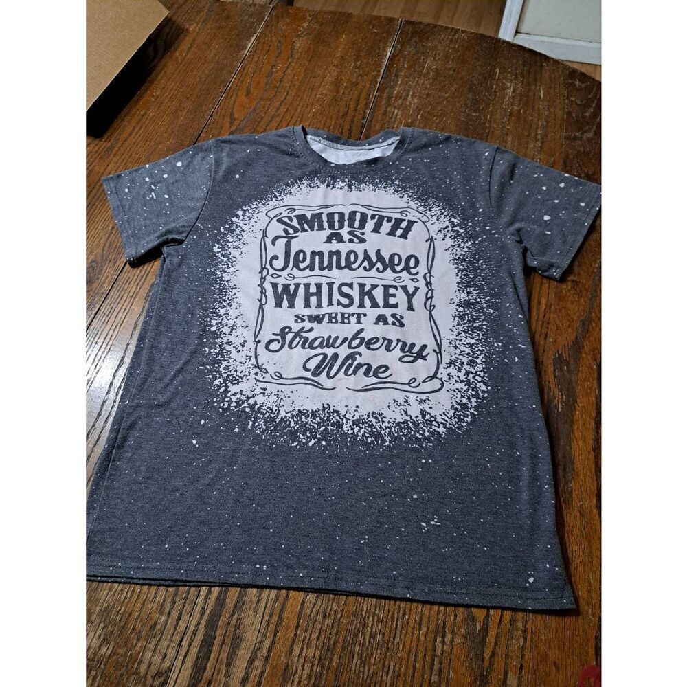 Smooth As Tennessee Whiskey Sweet As Strawberry Wine Short Sleeve Tee TShirt Top